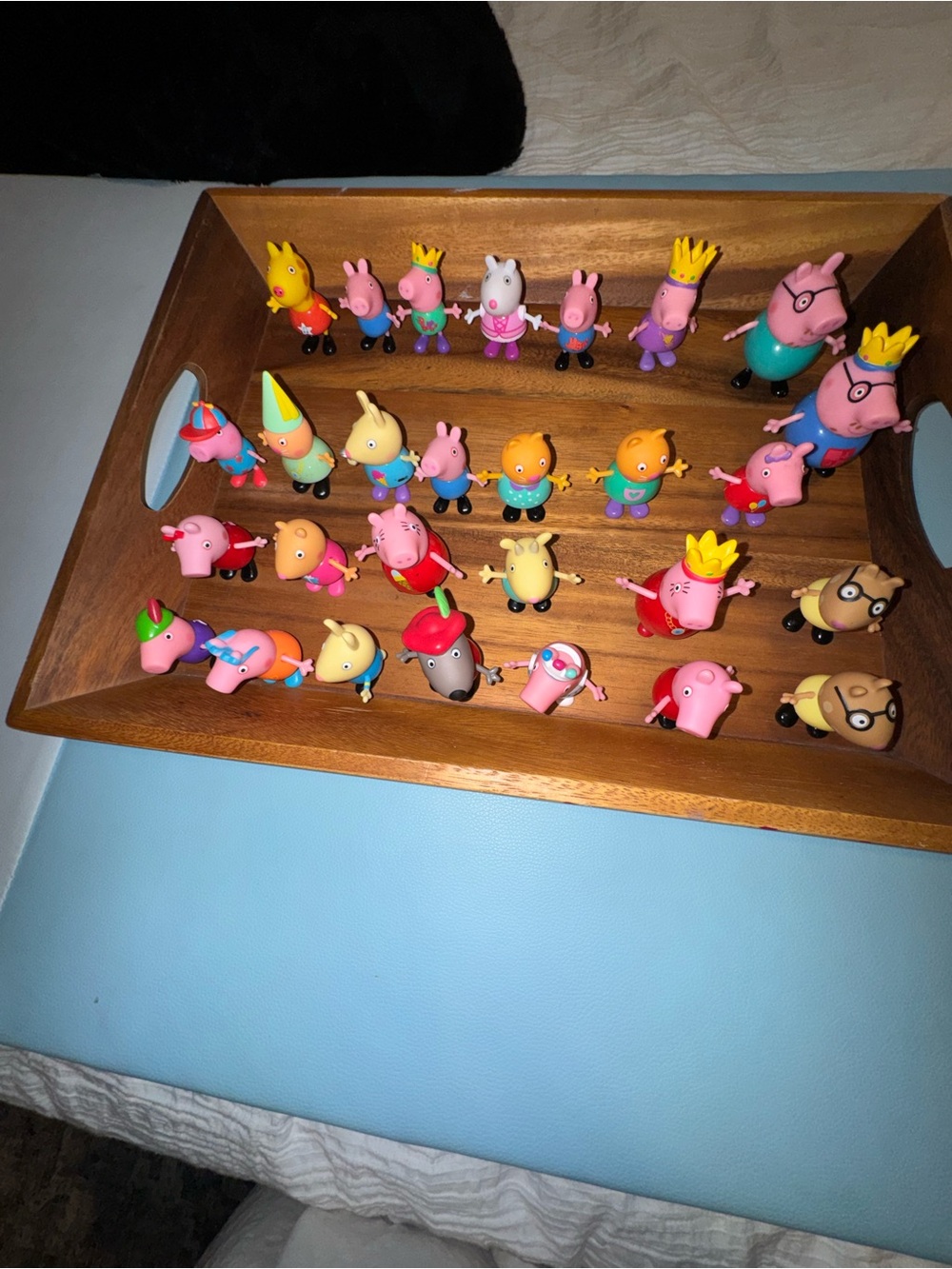 28 Peppa Pig Assorted Character Toy Figures - Multi-Color Set